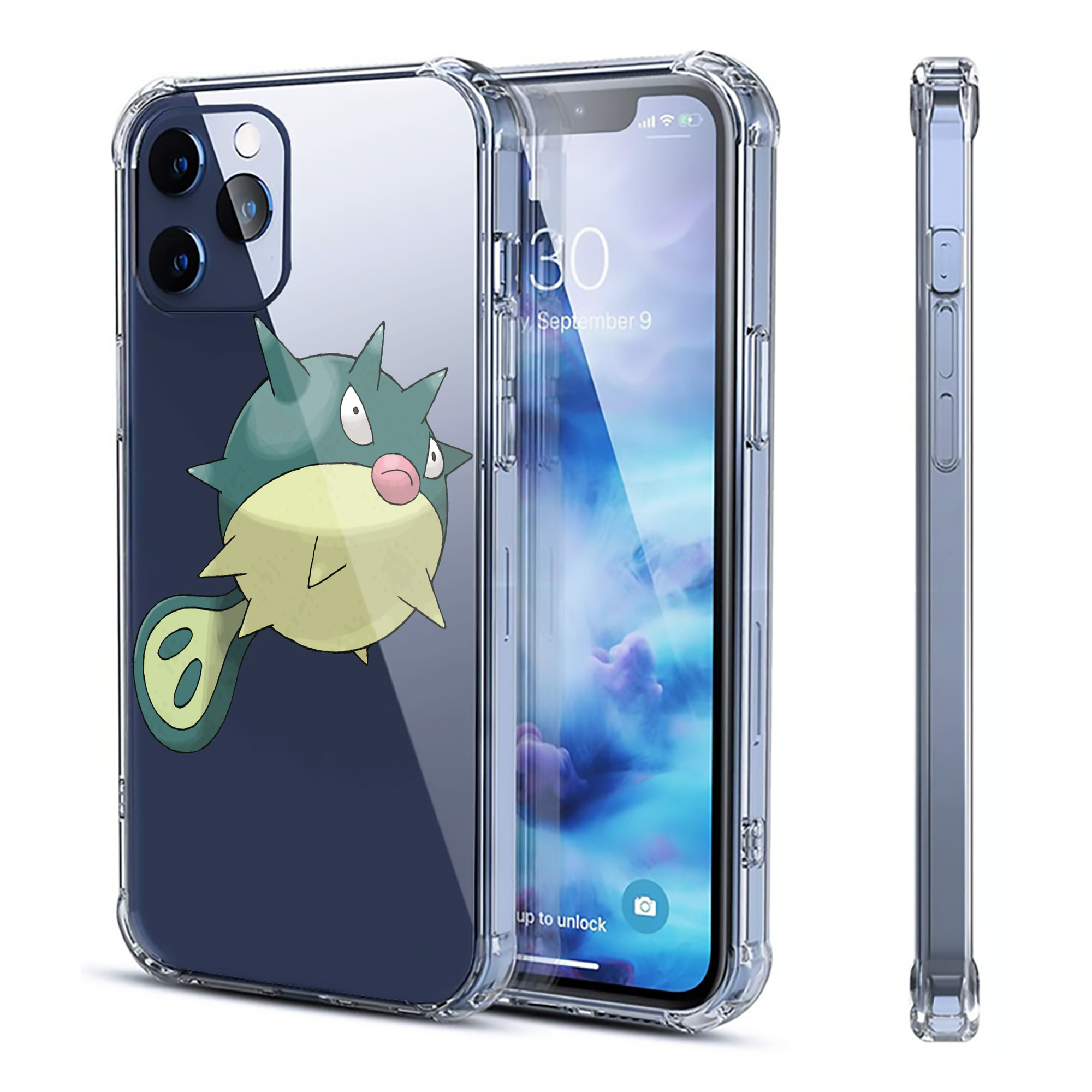 （画像用） ポケットモンスター Pokémon 【iPhone 12シリーズ対応】透明スマホケース（クリアソフトケース）